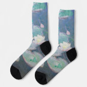 Claude Monet - Wasserlilien, Abend-Effekt Socken (Linkes Detail)