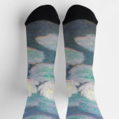 Claude Monet - Wasserlilien, Abend-Effekt Socken (Oben)