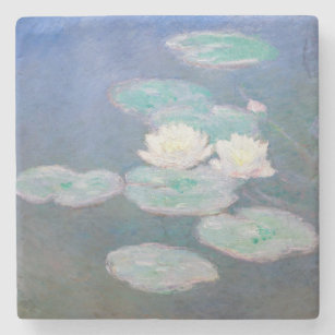 Claude Monet - Wasserlilien, Abend-Effekt Steinuntersetzer