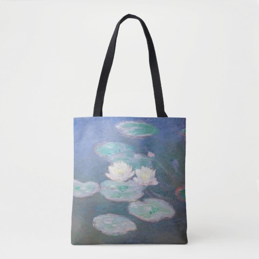 Claude Monet - Wasserlilien, Abend-Effekt Tasche (Vorderseite)