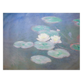 Claude Monet - Wasserlilien, Abend-Effekt Tischdecke