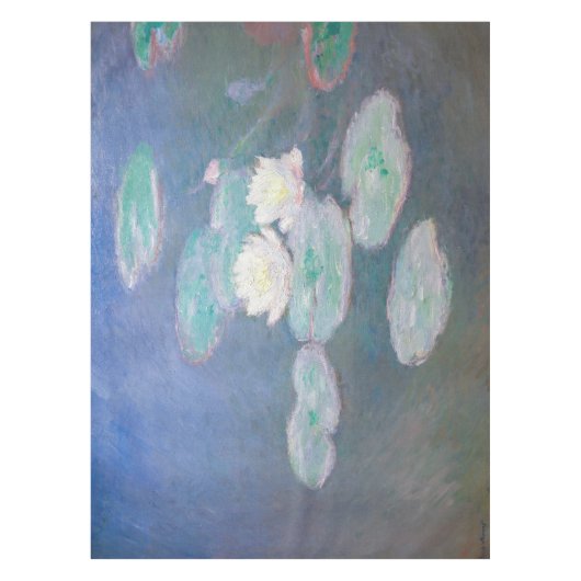 Claude Monet - Wasserlilien, Abend-Effekt Tischdecke (Vorderseite)