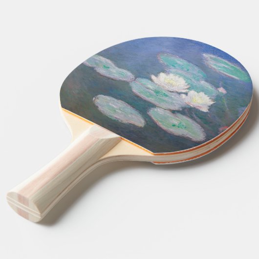 Claude Monet - Wasserlilien, Abend-Effekt Tischtennis Schläger (Vorderseite)