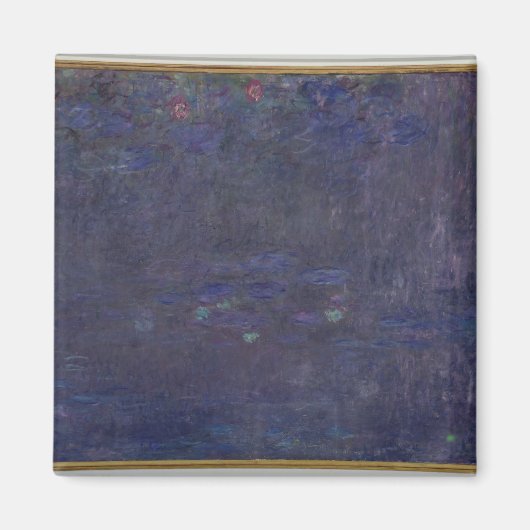 Claude Monet | Wasserlilien: Baumreflektionen Magnet (Vorne)