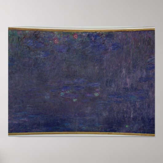 Claude Monet | Wasserlilien: Baumreflektionen Poster (Vorne)