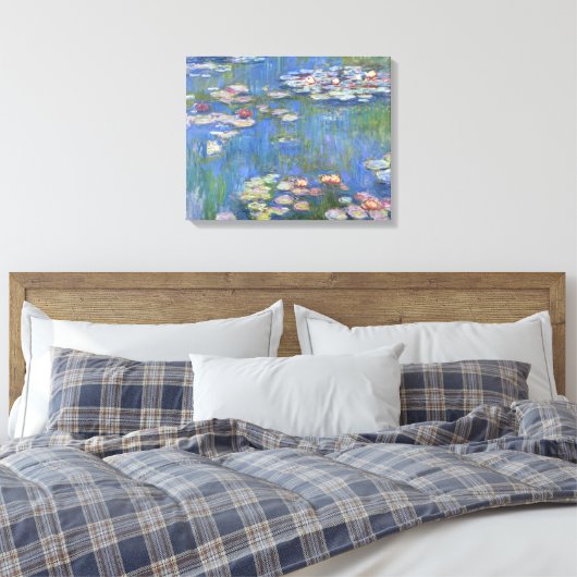 Claude Monet Wasserlilien - Digital verbessert Leinwanddruck (Insitu (Schlafzimmer))