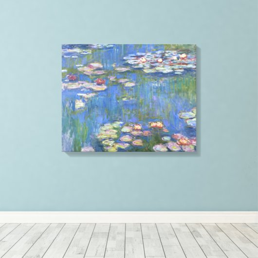 Claude Monet Wasserlilien - Digital verbessert Leinwanddruck (Insitu (Holzboden))