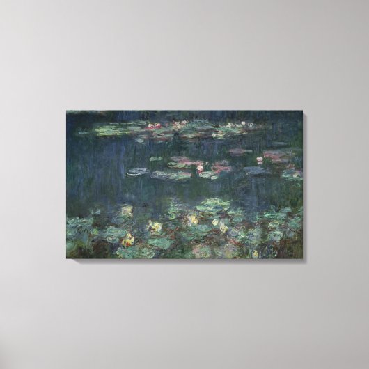 Claude Monet | Wasserlilien: Grüne Überlegungen Leinwanddruck (Vorderseite)