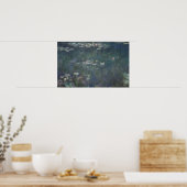 Claude Monet | Wasserlilien: Grüne Überlegungen Poster (Küche)