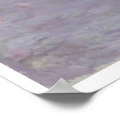Claude Monet | Wasserlilien in hellen Farben Poster (Ecke)