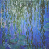 Claude Monet - Wasserlilien mit weinender Weide Aufkleber (Vorderseite)