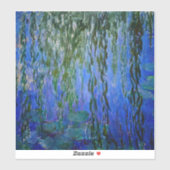 Claude Monet - Wasserlilien mit weinender Weide Aufkleber (Blatt)