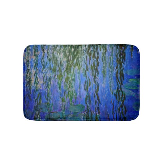 Claude Monet - Wasserlilien mit weinender Weide Badematte (Vorderseite)
