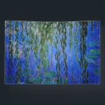 Claude Monet - Wasserlilien mit weinender Weide Banner<br><div class="desc">Wasserhähne mit weinenden Weidenzweigen / Nympheas avec rameaux de saule von Claude Monet in den Jahren 1916-1919</div>