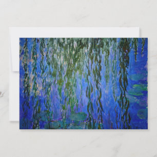 Claude Monet - Wasserlilien mit weinender Weide Dankeskarte