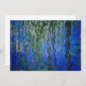 Claude Monet - Wasserlilien mit weinender Weide Dankeskarte (Vorne/Hinten)