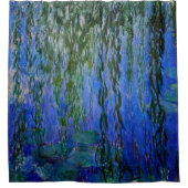 Claude Monet - Wasserlilien mit weinender Weide Duschvorhang (Vorderseite)