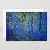 Claude Monet - Wasserlilien mit weinender Weide Einladung (Vorne/Hinten)