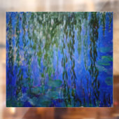 Claude Monet - Wasserlilien mit weinender Weide Fensteraufkleber (Blatt 2)