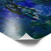 Claude Monet - Wasserlilien mit weinender Weide Fotodruck (Ecke)