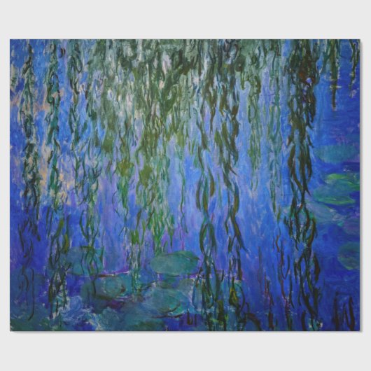 Claude Monet - Wasserlilien mit weinender Weide Geschenkpapier (Flach)