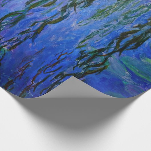 Claude Monet - Wasserlilien mit weinender Weide Geschenkpapier (Ecke)
