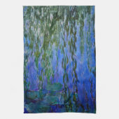 Claude Monet - Wasserlilien mit weinender Weide Geschirrtuch (Vertikal)