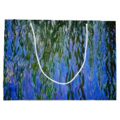 Claude Monet - Wasserlilien mit weinender Weide Große Geschenktüte (Rückseite)