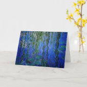Claude Monet - Wasserlilien mit weinender Weide Karte (Gelbe Blume)