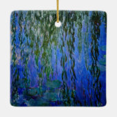 Claude Monet - Wasserlilien mit weinender Weide Keramikornament (Rückseite)
