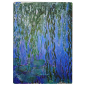 Claude Monet - Wasserlilien mit weinender Weide Klemmbrett (Rückseite)