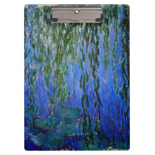 Claude Monet - Wasserlilien mit weinender Weide Klemmbrett