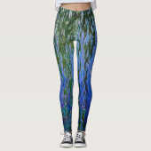 Claude Monet - Wasserlilien mit weinender Weide Leggings (Vorderseite)
