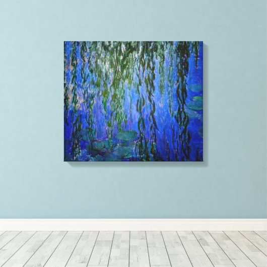 Claude Monet - Wasserlilien mit weinender Weide Leinwanddruck (Insitu (Holzboden))