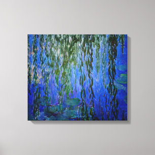 Claude Monet - Wasserlilien mit weinender Weide Leinwanddruck