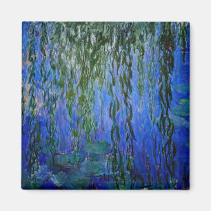 Claude Monet - Wasserlilien mit weinender Weide Magnet