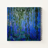 Claude Monet - Wasserlilien mit weinender Weide Notizblock (Rückseite)