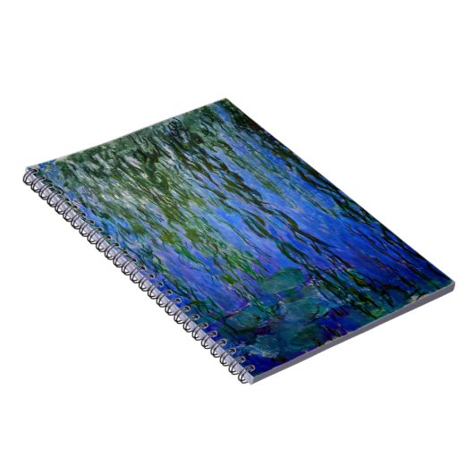 Claude Monet - Wasserlilien mit weinender Weide Notizblock (Rechte Seite)