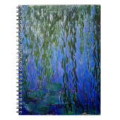 Claude Monet - Wasserlilien mit weinender Weide Notizblock (Vorderseite)