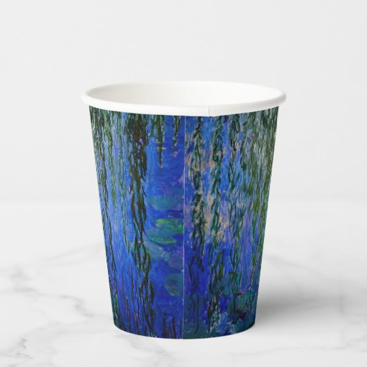Claude Monet - Wasserlilien mit weinender Weide Pappbecher (Rechts)