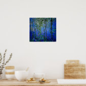 Claude Monet - Wasserlilien mit weinender Weide Poster (Küche)
