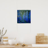 Claude Monet - Wasserlilien mit weinender Weide Poster (Küche)