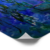 Claude Monet - Wasserlilien mit weinender Weide Poster (Ecke)
