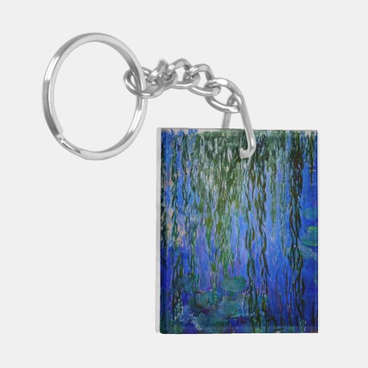 Claude Monet - Wasserlilien mit weinender Weide Schlüsselanhänger (Vorderseite links)