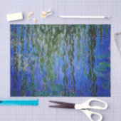 Claude Monet - Wasserlilien mit weinender Weide Seidenpapier (Handwerk)