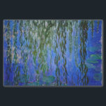 Claude Monet - Wasserlilien mit weinender Weide Seidenpapier<br><div class="desc">Wasserhähne mit weinenden Weidenzweigen / Nympheas avec rameaux de saule von Claude Monet in den Jahren 1916-1919</div>