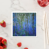 Claude Monet - Wasserlilien mit weinender Weide Serviette (Beispiel)