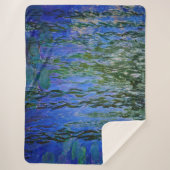 Claude Monet - Wasserlilien mit weinender Weide Sherpadecke (Vorderseite)