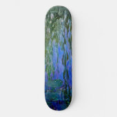 Claude Monet - Wasserlilien mit weinender Weide Skateboard (Vorderseite)