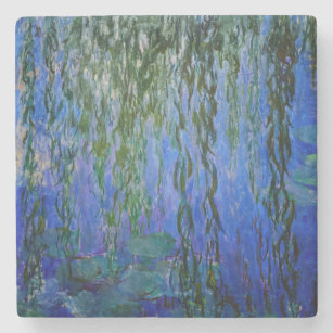 Claude Monet - Wasserlilien mit weinender Weide Steinuntersetzer